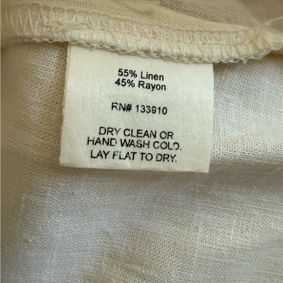 Show Me Your MuMu Iva Wrap Skirt in White Linen Blend L - Picture 9 of 10